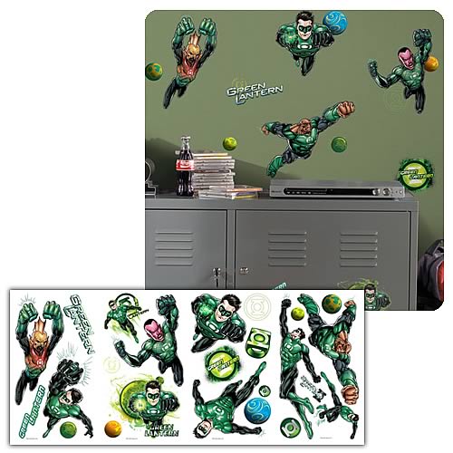 Green Lantern Peel and Stick Wall Applique